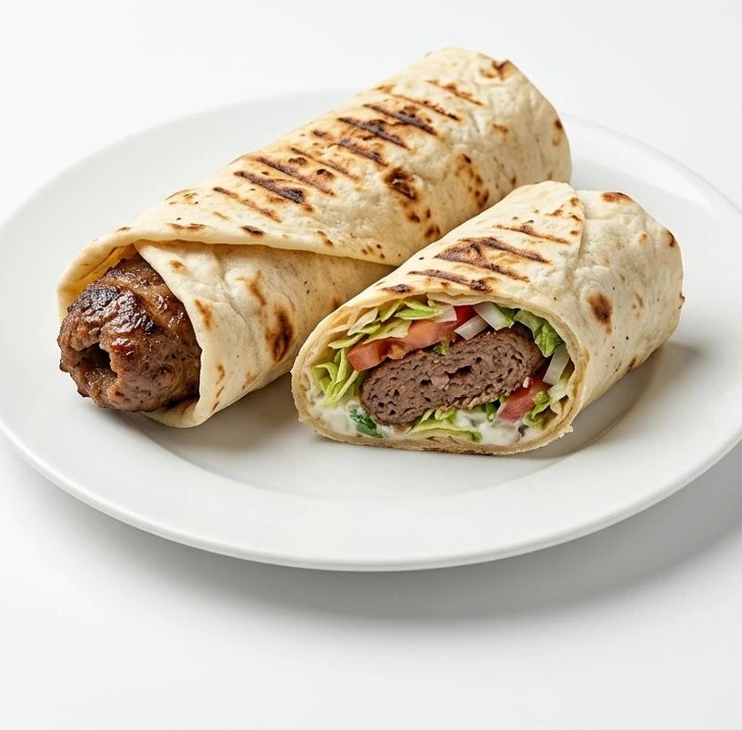 Ground Beef Kebab Roll from the Main Street North kitchen in Airdrie, AB